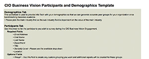 CIO Business Vision Partipants Template thumbnail